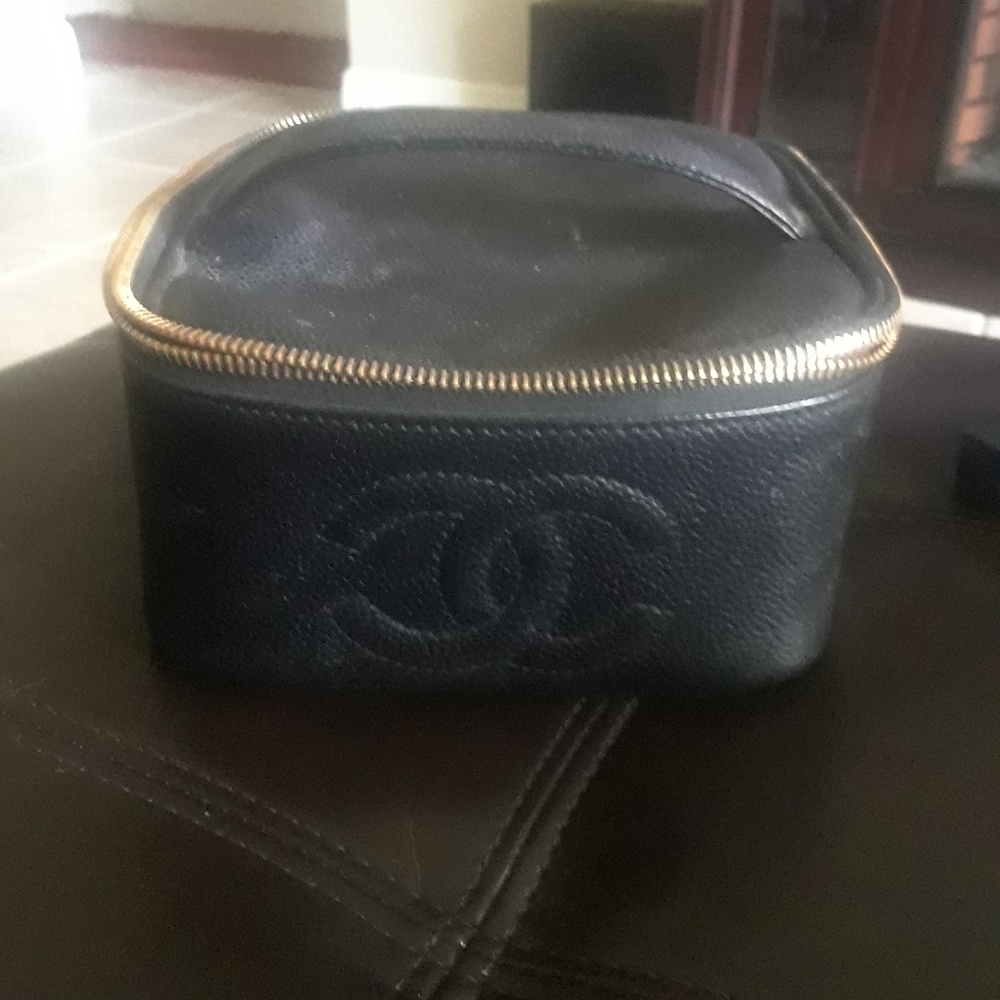 Chanel make up case/tote